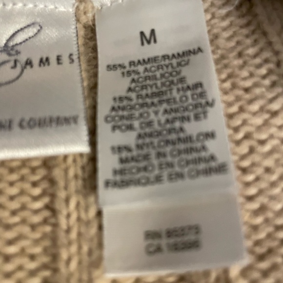 Vintage cardigan beige size medium Emma James a Liz Claiborne co. - Picture 5 of 6